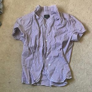 women’s stripped button down blouse